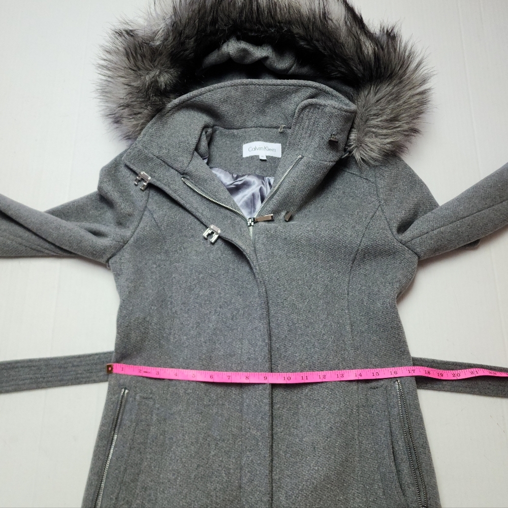 NEW! Calvin Klein Wool Coat - Picture 13 of 16
